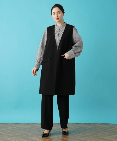 Leilian PLUS HOUSE / レリアンプラスハウス テーラードジャケット | 【セットアップ対応商品】ロングベスト【BOURGE】 | 詳細29