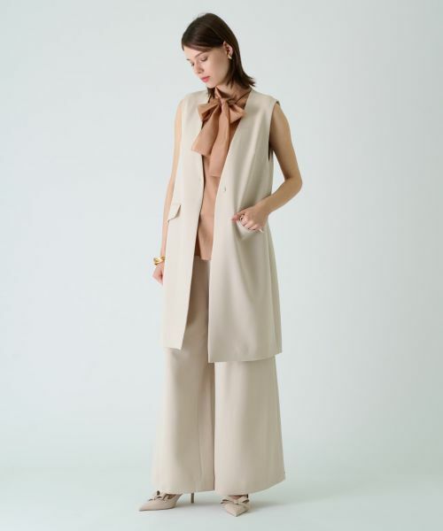 Leilian PLUS HOUSE / レリアンプラスハウス テーラードジャケット | 【セットアップ対応商品】ロングベスト【BOURGE】 | 詳細3