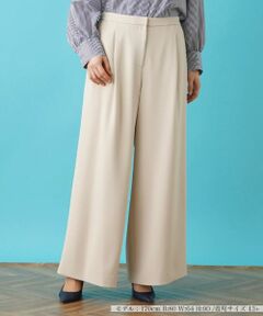 Leilian PLUS HOUSE / レリアンプラスハウス その他パンツ | ワイドフルレングスパンツ【BOURGE】