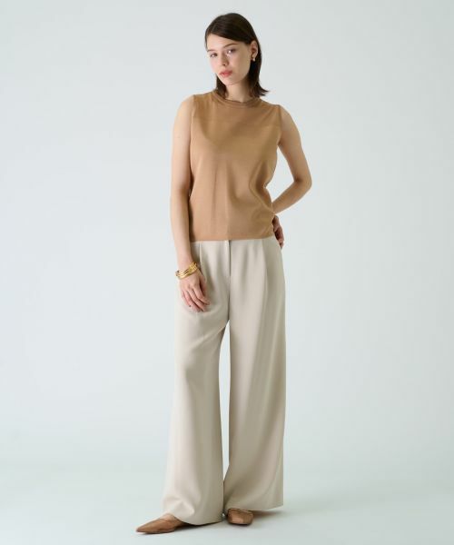 Leilian PLUS HOUSE / レリアンプラスハウス その他パンツ | ワイドフルレングスパンツ【BOURGE】 | 詳細10