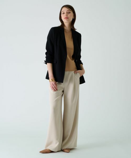 Leilian PLUS HOUSE / レリアンプラスハウス その他パンツ | ワイドフルレングスパンツ【BOURGE】 | 詳細14