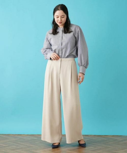 Leilian PLUS HOUSE / レリアンプラスハウス その他パンツ | ワイドフルレングスパンツ【BOURGE】 | 詳細27