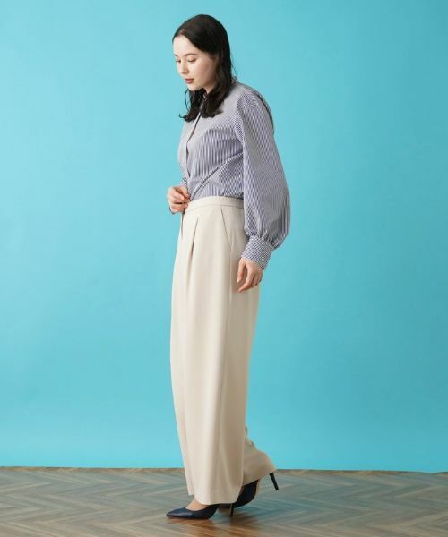 Leilian PLUS HOUSE / レリアンプラスハウス その他パンツ | ワイドフルレングスパンツ【BOURGE】 | 詳細28