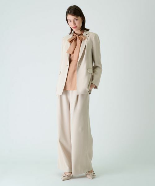 Leilian PLUS HOUSE / レリアンプラスハウス その他パンツ | ワイドフルレングスパンツ【BOURGE】 | 詳細3