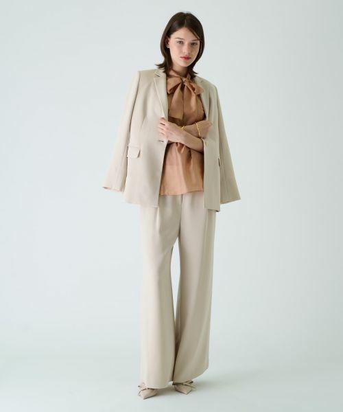 Leilian PLUS HOUSE / レリアンプラスハウス その他パンツ | ワイドフルレングスパンツ【BOURGE】 | 詳細4