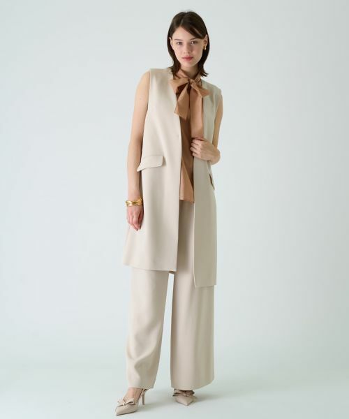 Leilian PLUS HOUSE / レリアンプラスハウス その他パンツ | ワイドフルレングスパンツ【BOURGE】 | 詳細6