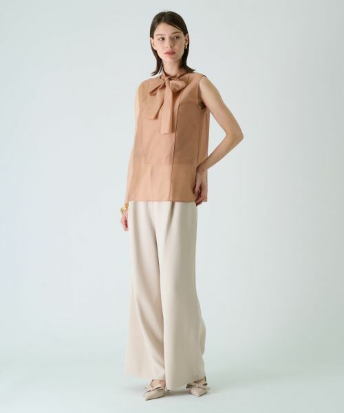 Leilian PLUS HOUSE / レリアンプラスハウス その他パンツ | ワイドフルレングスパンツ【BOURGE】 | 詳細9