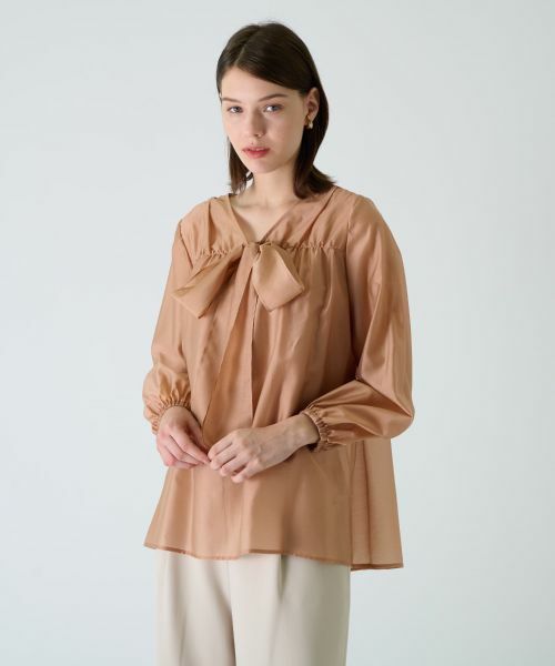 Leilian PLUS HOUSE / レリアンプラスハウス シャツ・ブラウス | ボウタイブラウス【BOURGE】 | 詳細1