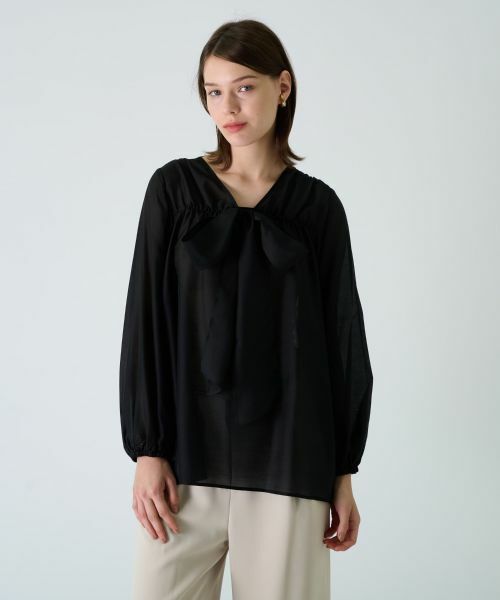 Leilian PLUS HOUSE / レリアンプラスハウス シャツ・ブラウス | ボウタイブラウス【BOURGE】 | 詳細11