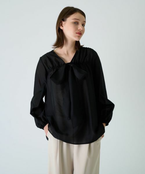 Leilian PLUS HOUSE / レリアンプラスハウス シャツ・ブラウス | ボウタイブラウス【BOURGE】 | 詳細12