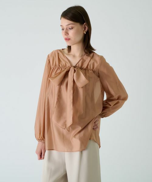 Leilian PLUS HOUSE / レリアンプラスハウス シャツ・ブラウス | ボウタイブラウス【BOURGE】 | 詳細2