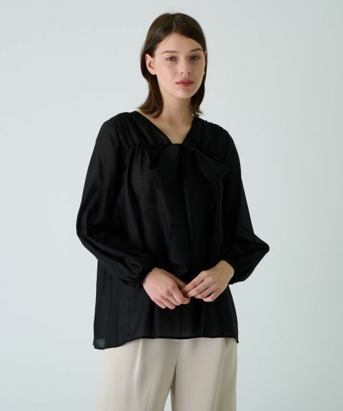 Leilian PLUS HOUSE / レリアンプラスハウス シャツ・ブラウス | ボウタイブラウス【BOURGE】 | 詳細8