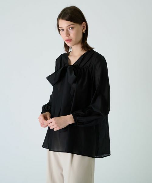 Leilian PLUS HOUSE / レリアンプラスハウス シャツ・ブラウス | ボウタイブラウス【BOURGE】 | 詳細9