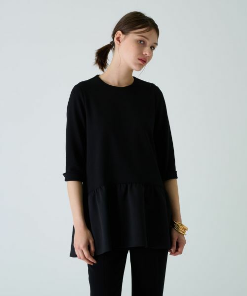 Leilian PLUS HOUSE / レリアンプラスハウス シャツ・ブラウス | 七分袖プルオーバーブラウス【BOURGE】 | 詳細1