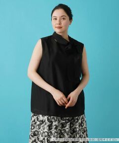 Leilian PLUS HOUSE / レリアンプラスハウス シャツ・ブラウス | ノースリーブブラウス【BOURGE】