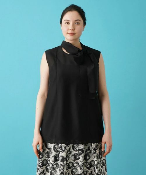 Leilian PLUS HOUSE / レリアンプラスハウス シャツ・ブラウス | ノースリーブブラウス【BOURGE】 | 詳細20