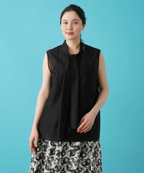 Leilian PLUS HOUSE / レリアンプラスハウス シャツ・ブラウス | ノースリーブブラウス【BOURGE】 | 詳細23