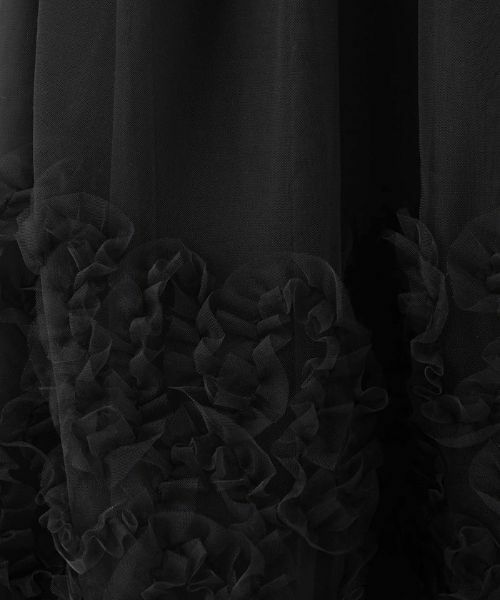 Leilian PLUS HOUSE / レリアンプラスハウス ミニ・ひざ丈スカート | チュールフリルスカート【BOURGE】 | 詳細15