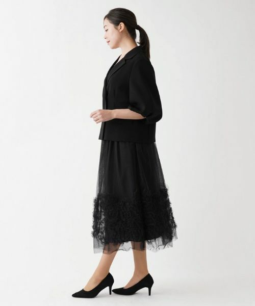 Leilian PLUS HOUSE / レリアンプラスハウス ミニ・ひざ丈スカート | チュールフリルスカート【BOURGE】 | 詳細7