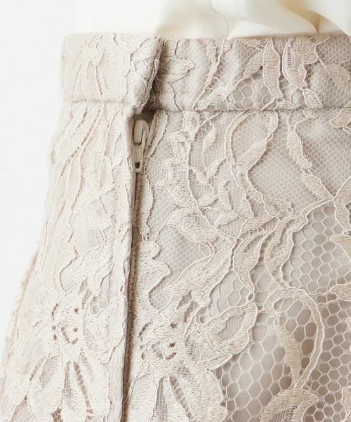 Leilian PLUS HOUSE / レリアンプラスハウス ミニ・ひざ丈スカート | フラワーレースミディ丈スカート【BOURGE】 | 詳細21