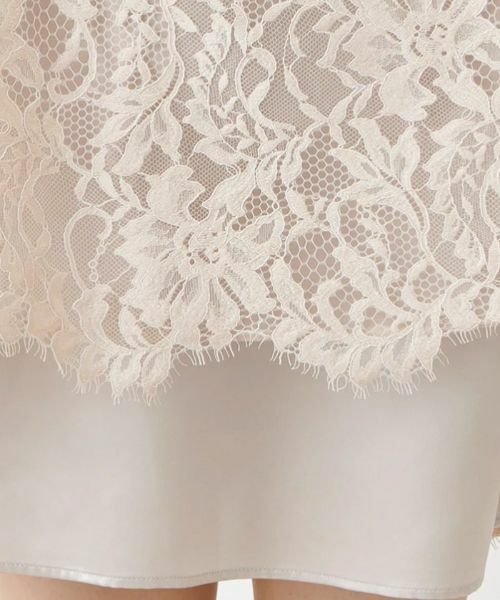 Leilian PLUS HOUSE / レリアンプラスハウス ミニ・ひざ丈スカート | フラワーレースミディ丈スカート【BOURGE】 | 詳細23