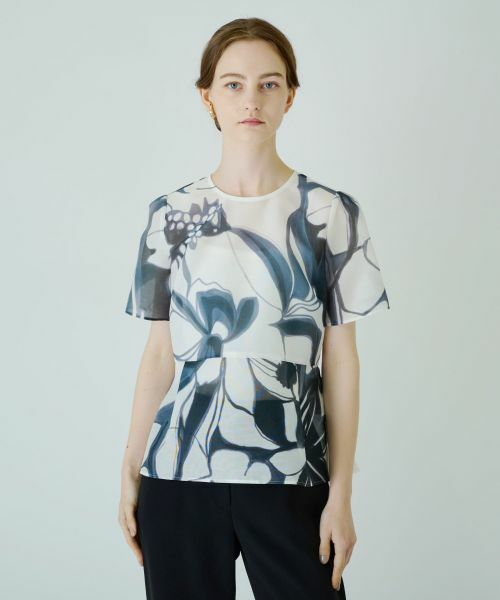 Leilian PLUS HOUSE / レリアンプラスハウス シャツ・ブラウス | ペプラムブラウス【BOURGE】 | 詳細1