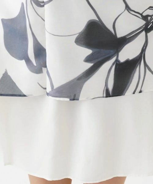 Leilian PLUS HOUSE / レリアンプラスハウス ミニ・ひざ丈スカート | 大花スカート【BOURGE】 | 詳細22