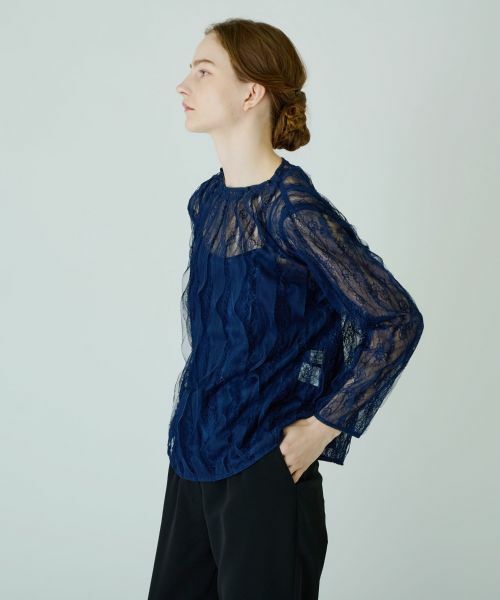 Leilian PLUS HOUSE / レリアンプラスハウス カットソー | 総レースプルオーバー【BOURGE】 | 詳細10