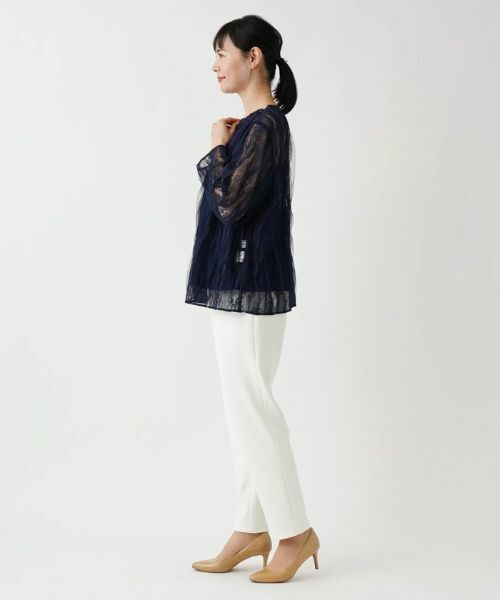 Leilian PLUS HOUSE / レリアンプラスハウス カットソー | 総レースプルオーバー【BOURGE】 | 詳細2