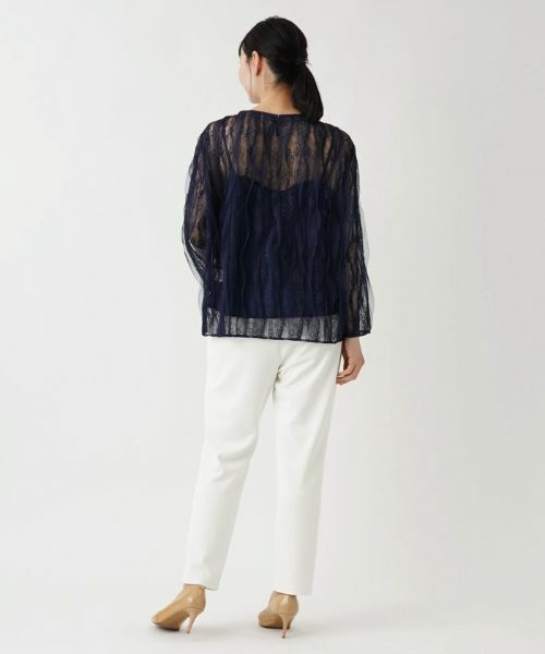 Leilian PLUS HOUSE / レリアンプラスハウス カットソー | 総レースプルオーバー【BOURGE】 | 詳細3