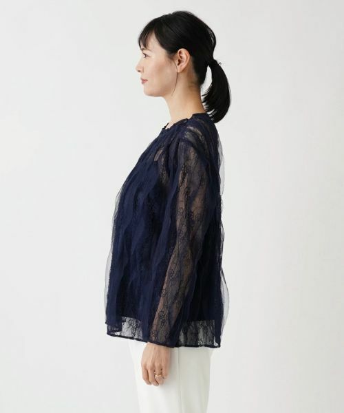 Leilian PLUS HOUSE / レリアンプラスハウス カットソー | 総レースプルオーバー【BOURGE】 | 詳細5