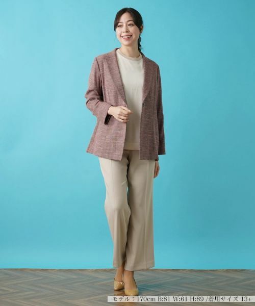 Leilian PLUS HOUSE / レリアンプラスハウス テーラードジャケット | 綿麻テーラードジャケット | 詳細1