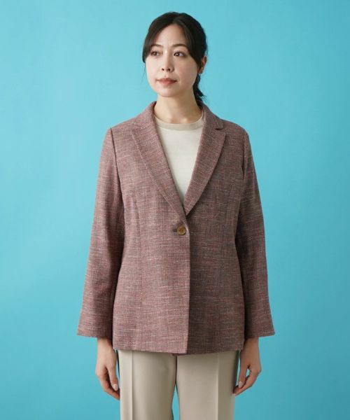 Leilian PLUS HOUSE / レリアンプラスハウス テーラードジャケット | 綿麻テーラードジャケット | 詳細4