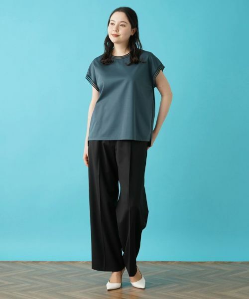 Leilian PLUS HOUSE / レリアンプラスハウス カットソー | フレンチスリーブカットソー【BOURGE】 | 詳細2