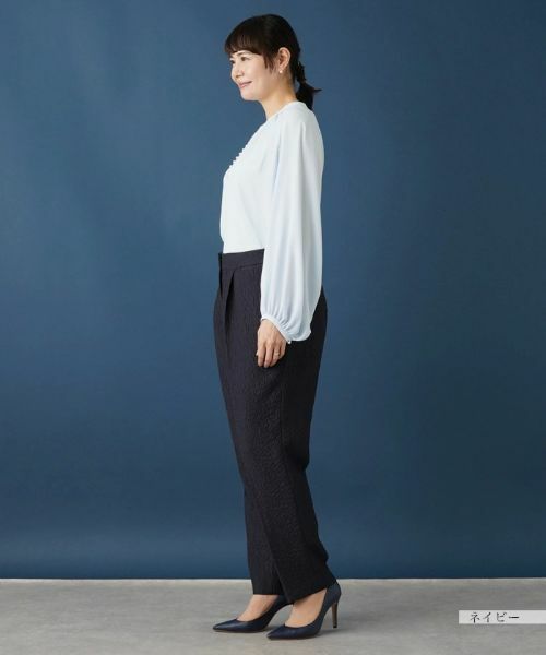 Leilian PLUS HOUSE / レリアンプラスハウス その他パンツ | タックテーパードパンツ | 詳細2