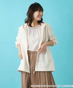 Leilian PLUS HOUSE / レリアンプラスハウス テーラードジャケット | ラッセルレースジャケット