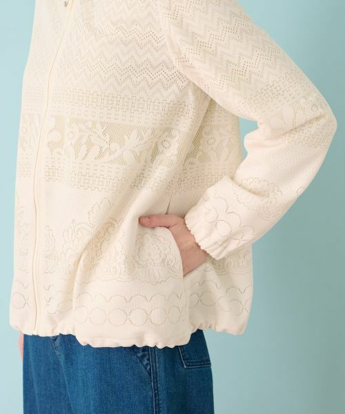 Leilian PLUS HOUSE / レリアンプラスハウス テーラードジャケット | ラッセルレースジャケット | 詳細10