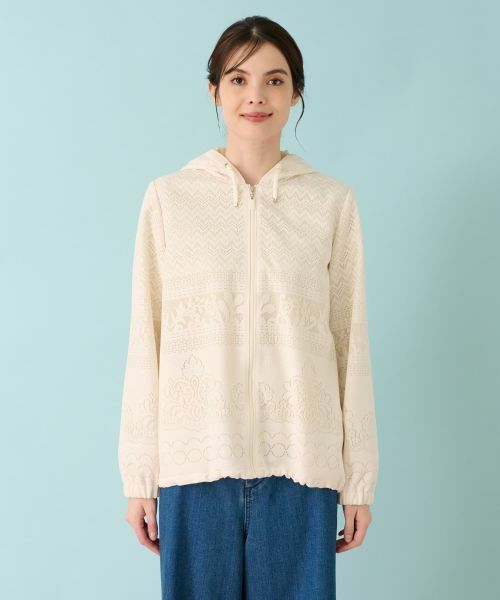 Leilian PLUS HOUSE / レリアンプラスハウス テーラードジャケット | ラッセルレースジャケット | 詳細5