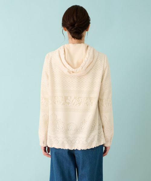 Leilian PLUS HOUSE / レリアンプラスハウス テーラードジャケット | ラッセルレースジャケット | 詳細7