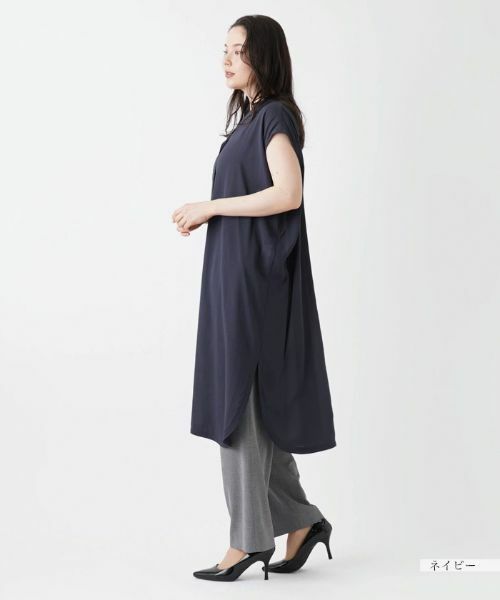 Leilian PLUS HOUSE / レリアンプラスハウス シャツ・ブラウス | 前あきロングブラウス【プラス企画】 | 詳細2