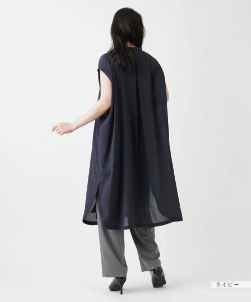 Leilian PLUS HOUSE / レリアンプラスハウス シャツ・ブラウス | 前あきロングブラウス【プラス企画】 | 詳細3