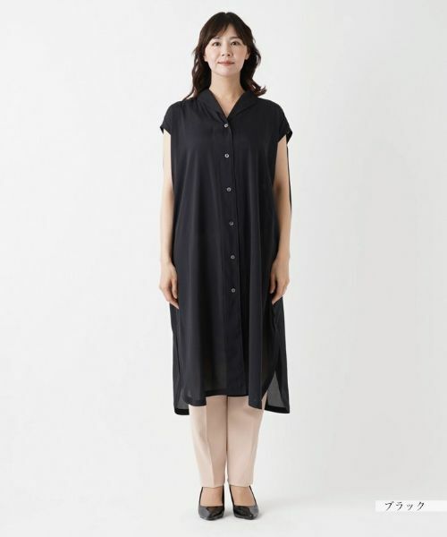 Leilian PLUS HOUSE / レリアンプラスハウス シャツ・ブラウス | 前あきロングブラウス【プラス企画】 | 詳細7