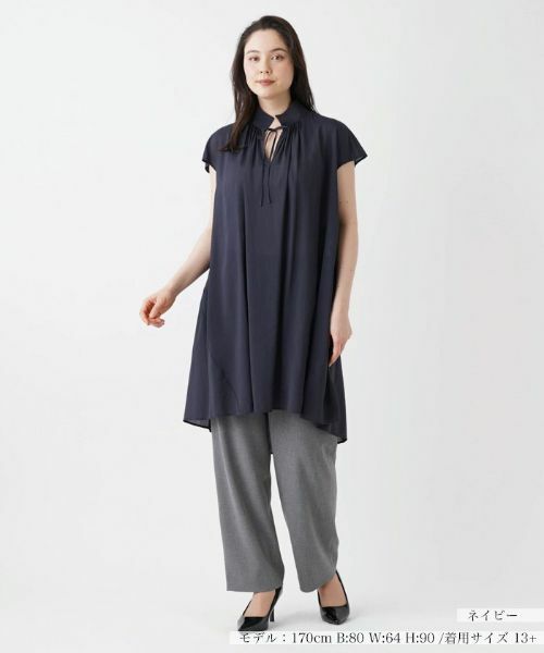 Leilian PLUS HOUSE / レリアンプラスハウス シャツ・ブラウス | ロングチュニックブラウス【プラス企画】 | 詳細1