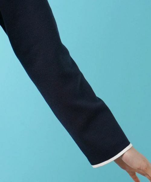 Leilian PLUS HOUSE / レリアンプラスハウス カーディガン・ボレロ | バイカラーニットカーディガン | 詳細11