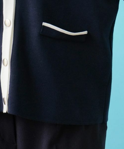 Leilian PLUS HOUSE / レリアンプラスハウス カーディガン・ボレロ | バイカラーニットカーディガン | 詳細12