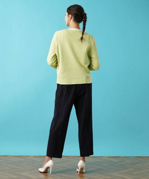 Leilian PLUS HOUSE / レリアンプラスハウス カーディガン・ボレロ | バイカラーニットカーディガン | 詳細16