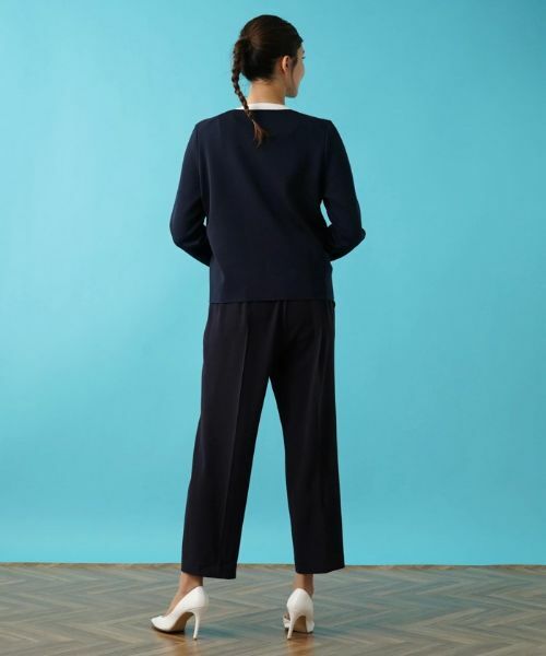 Leilian PLUS HOUSE / レリアンプラスハウス カーディガン・ボレロ | バイカラーニットカーディガン | 詳細3