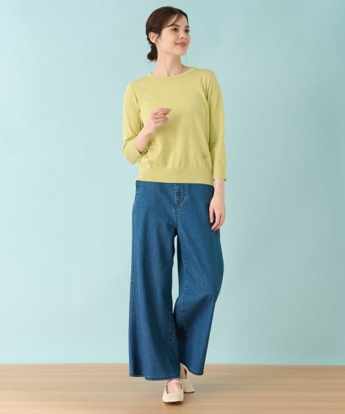 Leilian PLUS HOUSE / レリアンプラスハウス ニット・セーター | 七分袖ニットインナー | 詳細12