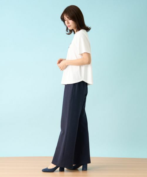 Leilian PLUS HOUSE / レリアンプラスハウス Tシャツ | 【店舗人気】洗えるパッチワークＴシャツ | 詳細15