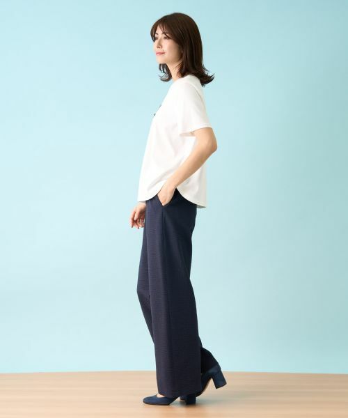 Leilian PLUS HOUSE / レリアンプラスハウス Tシャツ | 【店舗人気】洗えるパッチワークＴシャツ | 詳細16